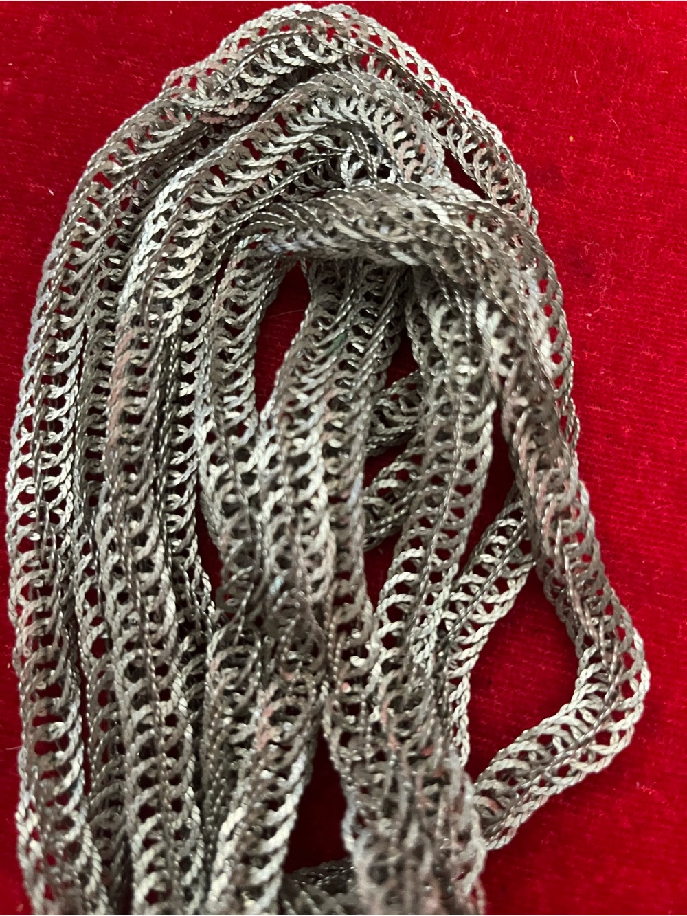 Guatemalan wedding
Necklace, silver ton vintage